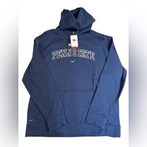 NEW Men’s Nike Navy Blue Penn State Nikefit Therma Hoodie Size XXL -2008